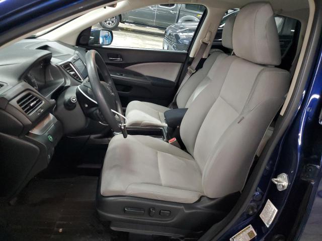 2HKRM4H58FH697027 - 2015 HONDA CR-V EX BLUE photo 7