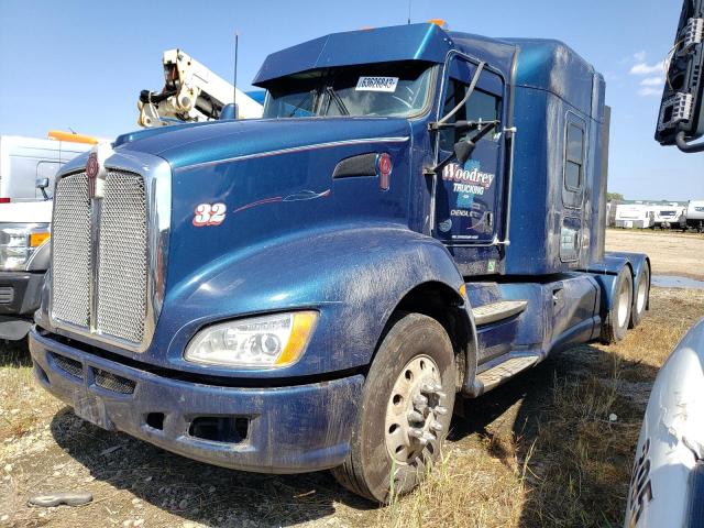 1XKADP9X4DJ355842 - 2013 KENWORTH CONSTRUCTI T660 BLUE photo 2