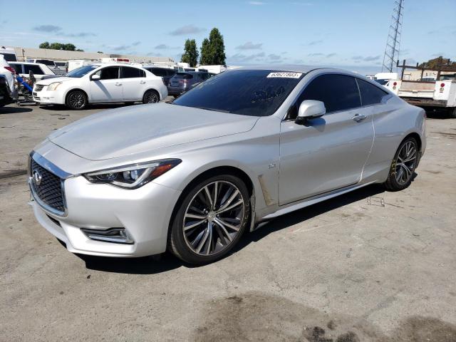 JN1EV7EK0HM360077 - 2017 INFINITI Q60 PREMIUM SILVER photo 1