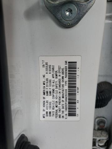 1HGCR2F54HA290008 - 2017 HONDA ACCORD SPORT Ақ фото 12