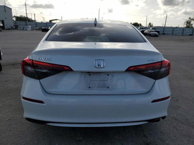 2HGFE2F55NH560918 - 2022 HONDA CIVIC SPORT WHITE photo 6