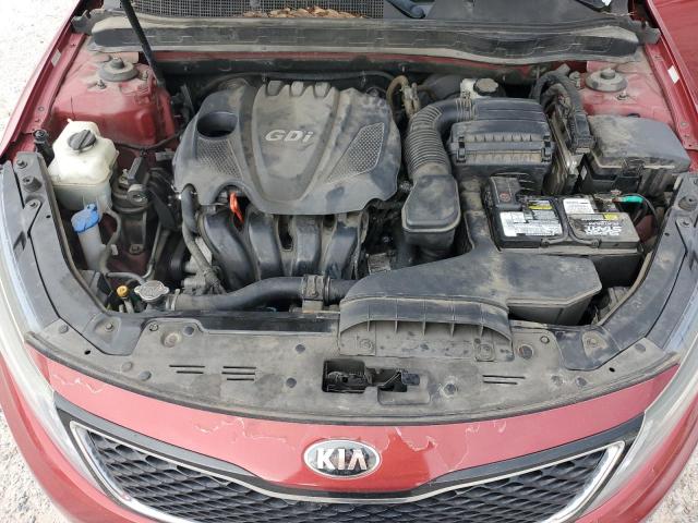 5XXGM4A77FG505501 - 2015 KIA OPTIMA LX RED photo 11