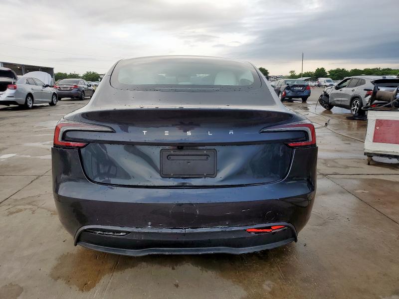 5YJ3E1EA3SF968586 - 2025 TESLA MODEL 3 GRAY photo 6