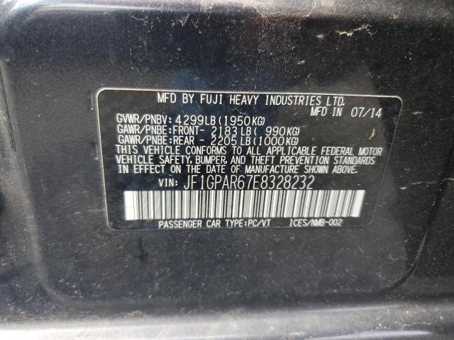 JF1GPAR67E8328232 - 2014 SUBARU IMPREZA SPORT LIMITED GRAY photo 12