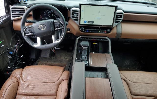 5TFMA5DB1PX092776 - 2023 TOYOTA TUNDRA CREWMAX PLATINUM Schwarz Foto 8