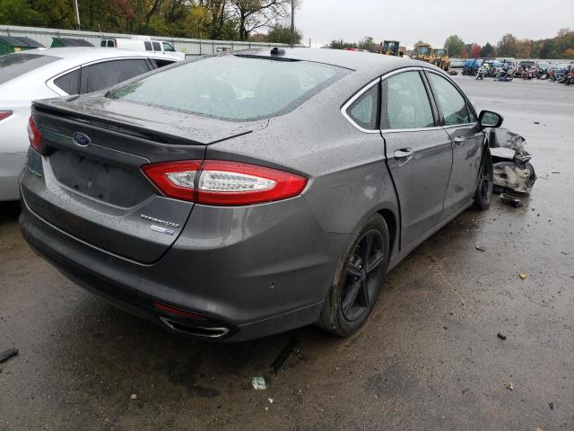 3FA6P0D94DR388974 - 2013 FORD FUSION TITANIUM GRAY photo 4