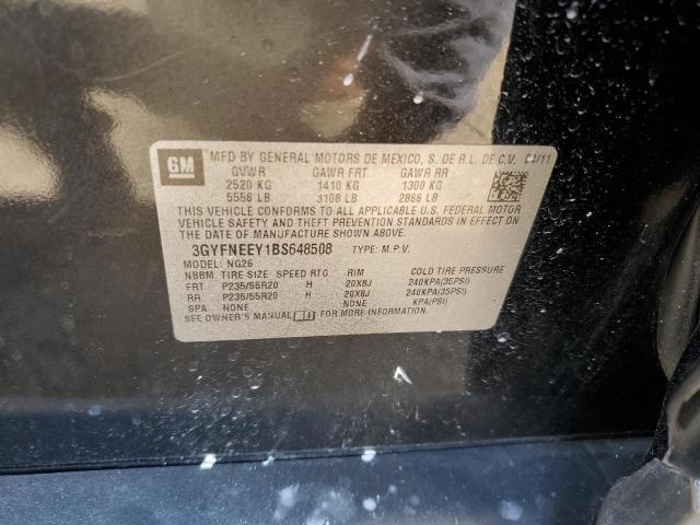 3GYFNEEY1BS648508 - 2011 CADILLAC SRX PERFORMANCE COLLECTION Noir photo 12