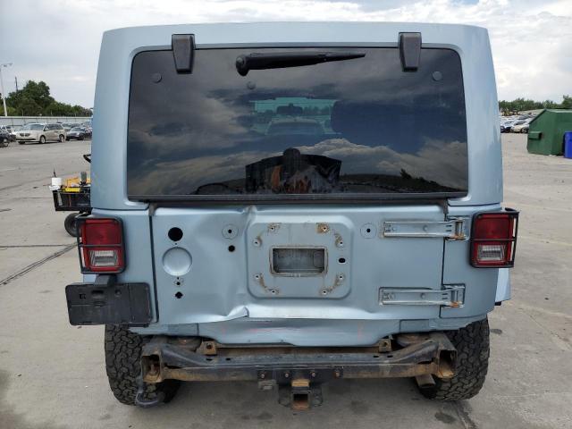 1C4HJWEG3CL150258 - 2012 JEEP WRANGLER U SAHARA أزرق صورة 6