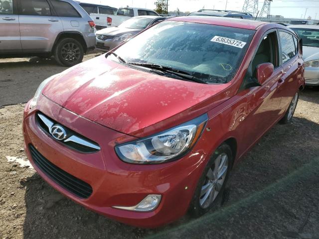 KMHCU5AE5DU103482 - 2013 HYUNDAI ACCENT GLS RED photo 2