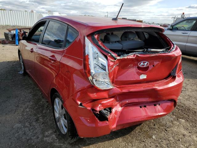 KMHCU5AE5DU103482 - 2013 HYUNDAI ACCENT GLS RED photo 3