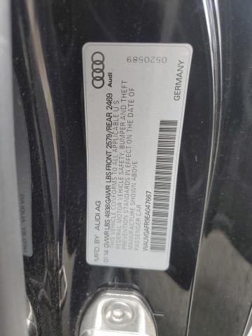 WAUVGAFR9EA047667 - 2014 AUDI S5 PRESTIGE BLACK photo 13