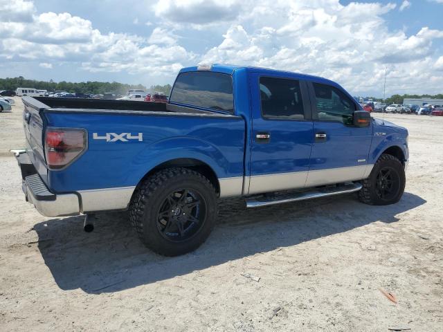 1FTFW1ET4DKE22851 - 2013 FORD F150 SUPERCREW BLUE photo 3