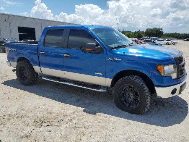 1FTFW1ET4DKE22851 - 2013 FORD F150 SUPERCREW BLUE photo 4