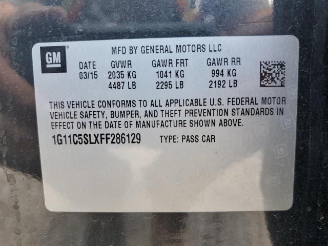 1G11C5SLXFF286129 - 2015 CHEVROLET MALIBU 1LT 灰色 照片 13