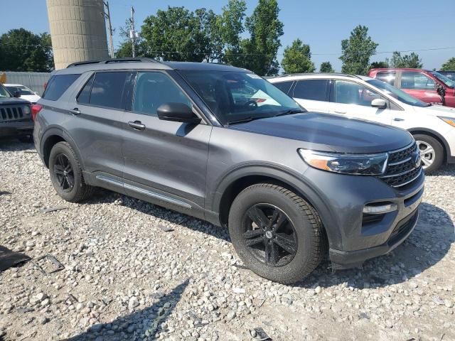 1FMSK8DH0MGB01257 - 2021 FORD EXPLORER XLT 灰色 照片 4