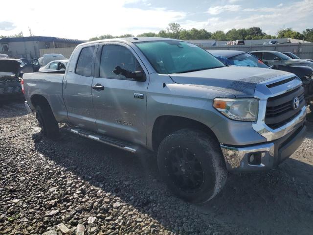 5TFRY5F12EX151949 - 2014 TOYOTA TUNDRA DOUBLE CAB SR/SR5 SILVER photo 4