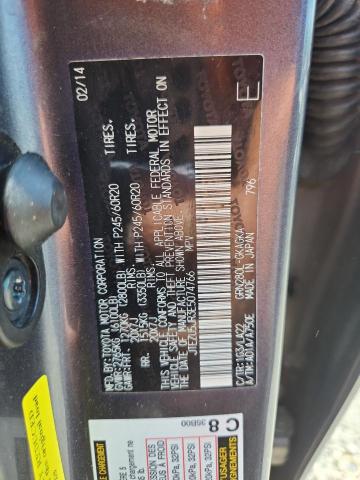 JTEZU5JR3E5074766 - 2014 TOYOTA 4RUNNER SR5 GRAY photo 13
