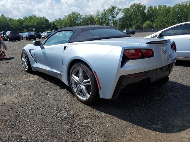 1G1YB3D73H5112076 - 2017 CHEVROLET CORVETTE STINGRAY 1LT SILVER photo 2