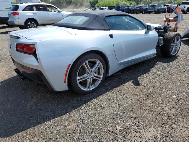 1G1YB3D73H5112076 - 2017 CHEVROLET CORVETTE STINGRAY 1LT SILVER photo 3