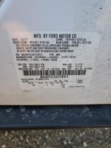 MAJ6P1CL3JC178511 - 2018 FORD ECOSPORT SES Blanc photo 14