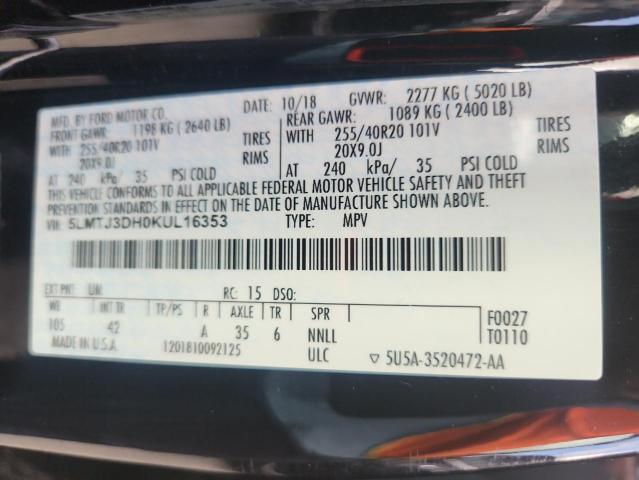 5LMTJ3DH0KUL16353 - 2019 LINCOLN MKC RESERVE Siyah fotoğraf 12