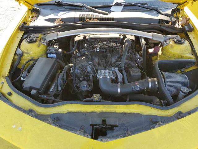 2G1FB3D33E9146747 - 2014 CHEVROLET CAMARO LT YELLOW photo 11