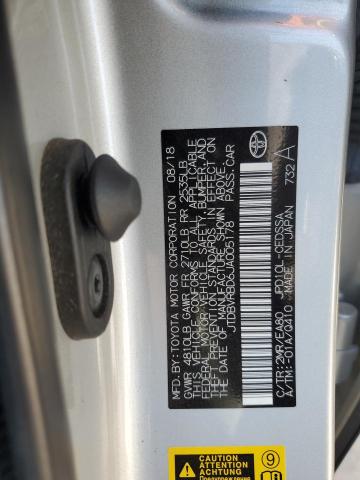 JTDBVRBD6JA005178 - 2018 TOYOTA MIRAI 银色 照片 12