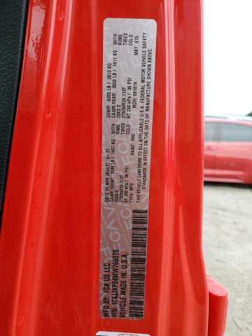 1C4JJXP64MW766076 - 2021 JEEP WRANGLER U SAHARA 4XE RED photo 12