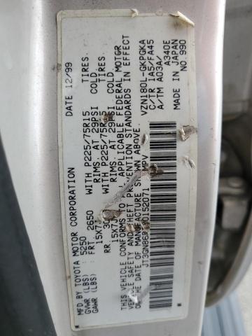 JT3GN86R7Y0152071 - 2000 TOYOTA 4RUNNER SR5 ბეჟი ფოტო 13