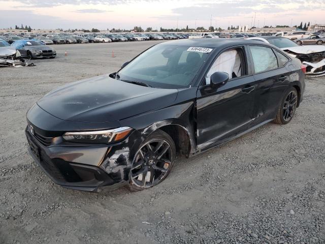 2HGFE2F55NH543715 - 2022 HONDA CIVIC SPORT BLACK photo 1