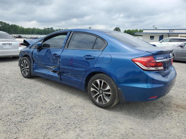 19XFB2F80FE025543 - 2015 HONDA CIVIC EX BLUE photo 2