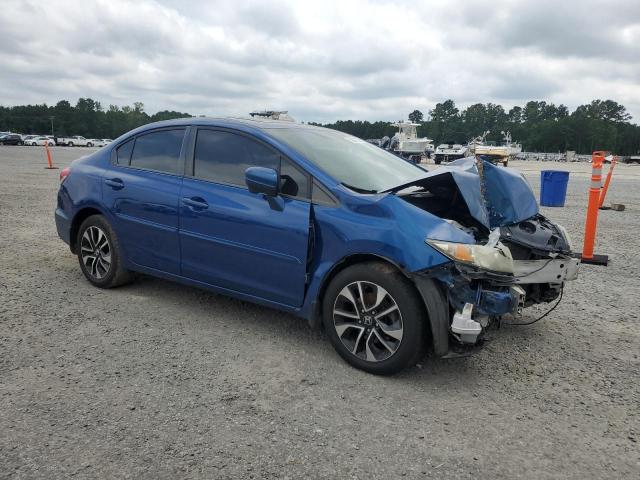 19XFB2F80FE025543 - 2015 HONDA CIVIC EX BLUE photo 4