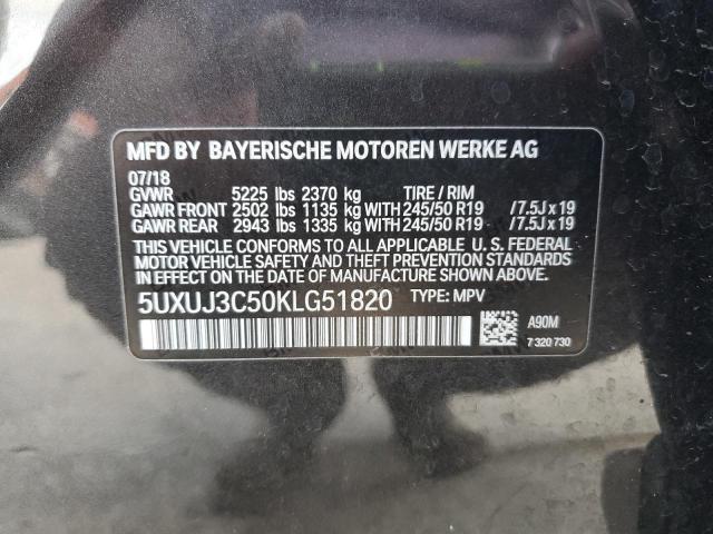 5UXUJ3C50KLG51820 - 2019 BMW X4 XDRIVE30I GRAY photo 13