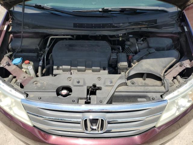 5FNRL5H62DB033268 - 2013 HONDA ODYSSEY EXL BURGUNDY photo 12