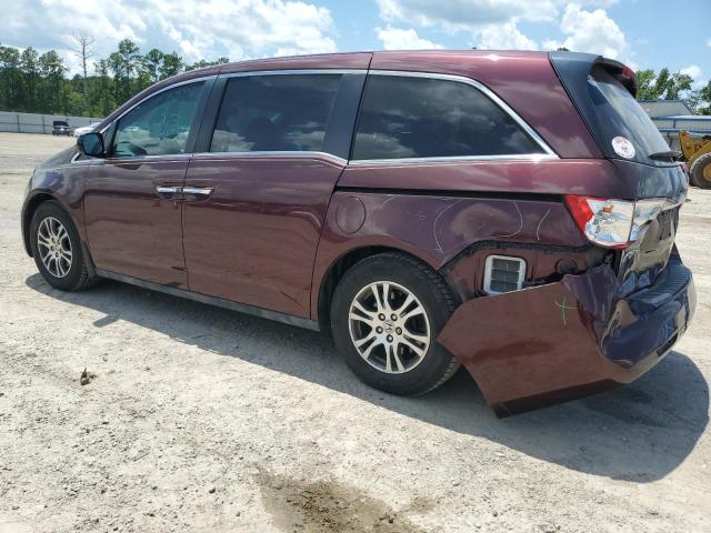 5FNRL5H62DB033268 - 2013 HONDA ODYSSEY EXL BURGUNDY photo 2