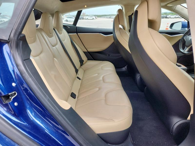 5YJSA1E14HF190251 - 2017 TESLA MODEL S BLUE photo 10