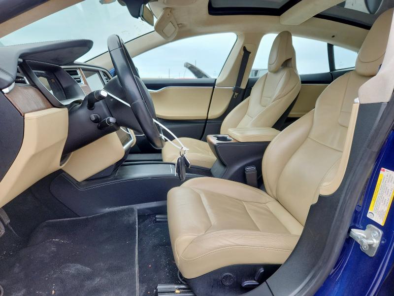 5YJSA1E14HF190251 - 2017 TESLA MODEL S BLUE photo 7