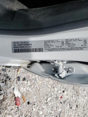 1C6SRFFT5PN643175 - 2023 RAM 1500 BIG HORN/LONE STAR WHITE photo 12