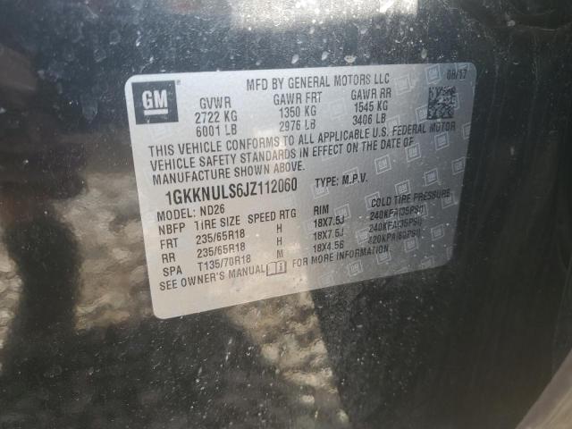 1GKKNULS6JZ112060 - 2018 GMC ACADIA SLT-1 BLACK photo 13