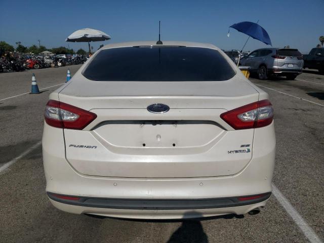 3FA6P0LU8DR184295 - 2013 FORD FUSION SE HYBRID WHITE photo 6