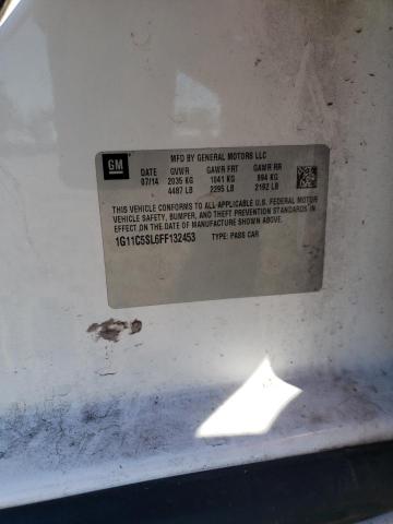 1G11C5SL6FF132453 - 2015 CHEVROLET MALIBU 1LT WHITE photo 12