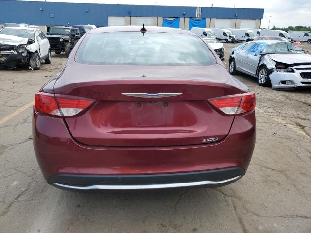 1C3CCCAB3FN592483 - 2015 CHRYSLER 200 LIMITED BURGUNDY photo 6