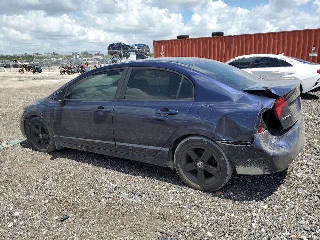 1HGFA16828L110425 - 2008 HONDA CIVIC EX BLUE photo 2