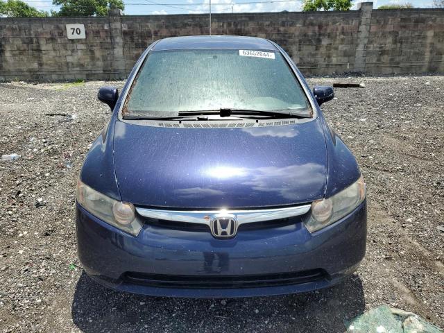 1HGFA16828L110425 - 2008 HONDA CIVIC EX BLUE photo 5