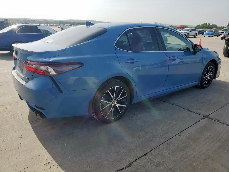 4T1G11AK6RU198392 - 2024 TOYOTA CAMRY SE NIGHT SHADE BLUE photo 3