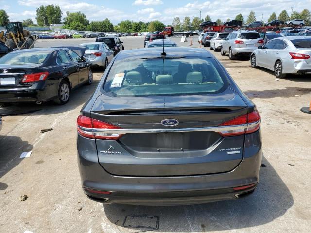 3FA6P0D94HR123459 - 2017 FORD FUSION TITANIUM GRAY photo 6