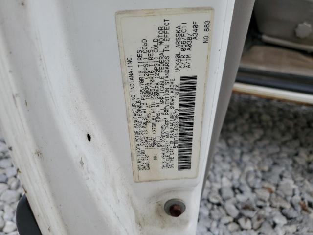 5TBBT44143S378679 - 2003 TOYOTA TUNDRA ACCESS CAB SR5 WHITE photo 12