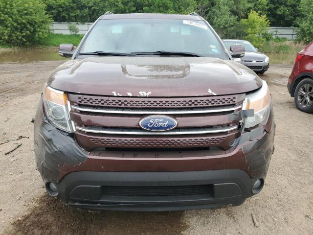 1FMHK8F81CGA55735 - 2012 FORD EXPLORER LIMITED BROWN photo 5