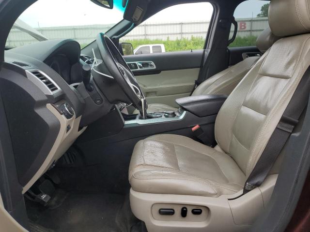 1FMHK8F81CGA55735 - 2012 FORD EXPLORER LIMITED BROWN photo 7