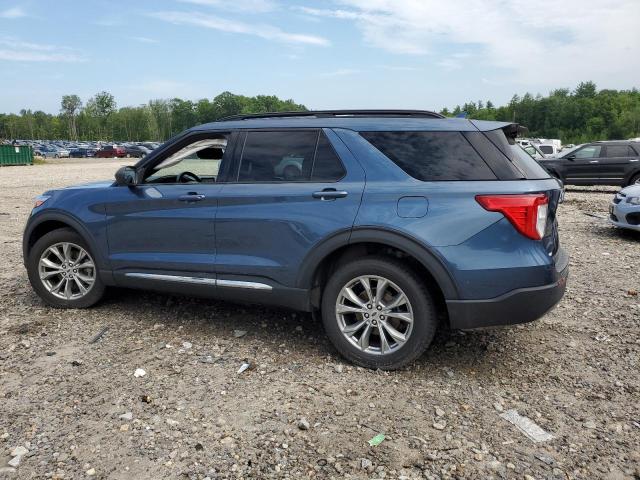 1FMSK8DH4LGA56645 - 2020 FORD EXPLORER XLT BLUE photo 2